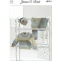 Sweaters and Hat in James C. Brett Baby Marble Chunky (JB351)