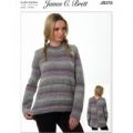 A Line Sweater in James C. Brett Marble DK (JB375)