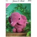 Ellie the Elephant in James C. Brett Flutterby Super Chunky (JB403)