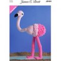 Flo the Flamingo in James C. Brett Flutterby Super Chunky (JB404)