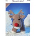 Rudolf the Reindeer in James C. Brett Flutterby Chunky (JB405)