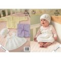 Cardigan, Waistcoat, Pinafore Dress and Hat in King Cole Comfort Baby DK (3251)