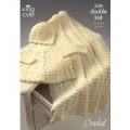 Coat, Shawl and Hat in King Cole Baby Comfort Baby DK (3259)