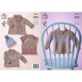 Baby Set in King Cole Comfort Aran (3974)