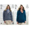 Sweater and Cardigan in King Cole Big Value Super Chunky (4065)