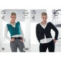 Waistcoat and Cardigan in King Cole Glitz DK (4083)