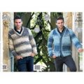 Sweater and Cardigan in King Cole Big Value Super Chunky Tints (4292)