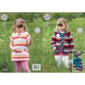 Dress, Cardigan, Hat and Scarf in King Cole Big Value Chunky (4382)