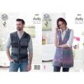 Lady’s and Man’s Waistcoats in King Cole Cotswold Chunky (4635)