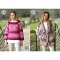 Jacket and Sweater in King Cole Big Value Super Chunky Tints and Big Value Super Chunky (4753)