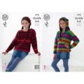 Hoodie and Sweater in King Cole Riot DK (4778)