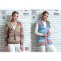 Cardigan and Waistcoat in King Cole Drifter Chunky (4850)