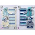 Sweater, Jacket, Hat and Blanket in King Cole Big Value Baby DK (4889)