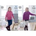 Sweater and Cardigan in King Cole Big Value Chunky (4989)