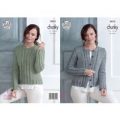 Cardigan and Sweater in King Cole Chunky Tweed (5013)