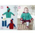 Jacket, Sweater and Gilet in King Cole Big Value Baby DK (5139)