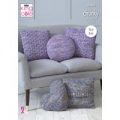 Cushions in King Cole Shadow Chunky (5193)