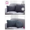 Cushions in King Cole Big Value Super Chunky Stormy (5199)