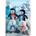 Penguins in King Cole Tinsel Chunky (9025)