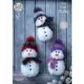 Snowman in King Cole Tinsel Chunky (9030)