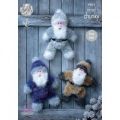 Santas in King Cole Tinsel Chunky (9031)