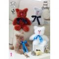 Cats in King Cole Tinsel Chunky (9049)